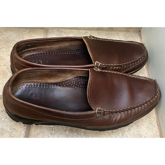 Allen Edmonds Men's 10 D Brown Mocassin Loafers Slip On Leather Driving Casual - Picture 3 of 11